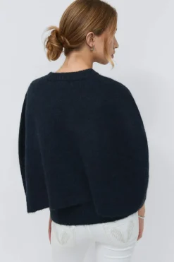 Y knitted cape cardigan