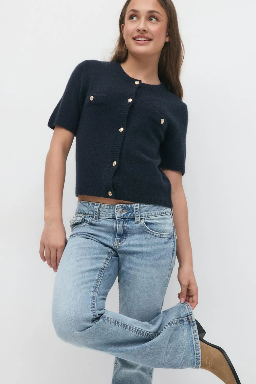 Y knitted cardigan