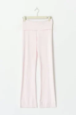 Y knitted folded down pants