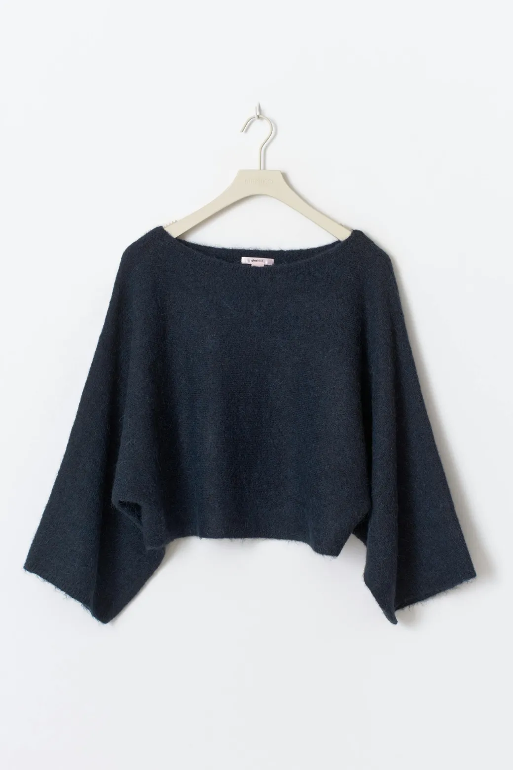 Y knitted poncho sweater