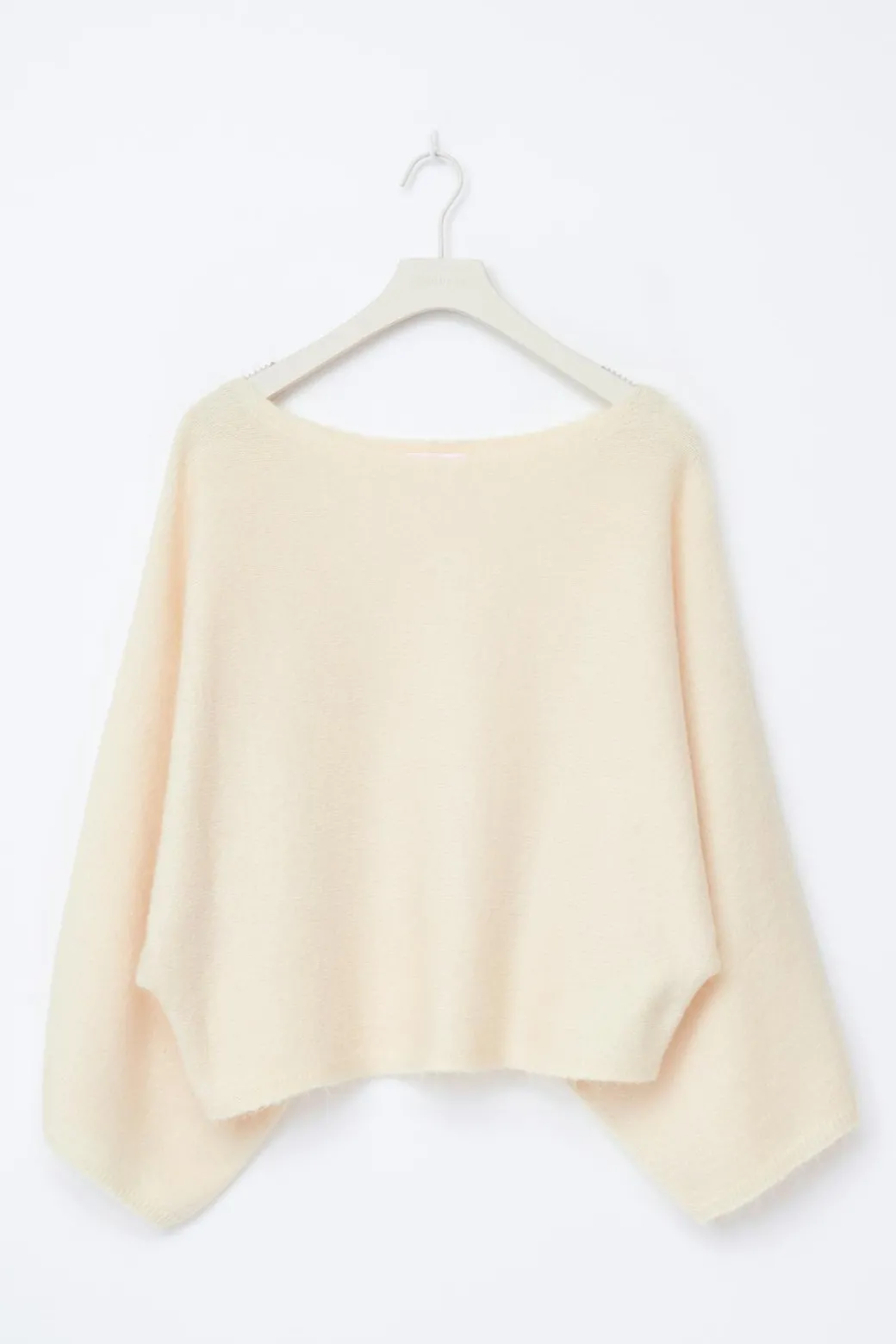 Y knitted poncho sweater