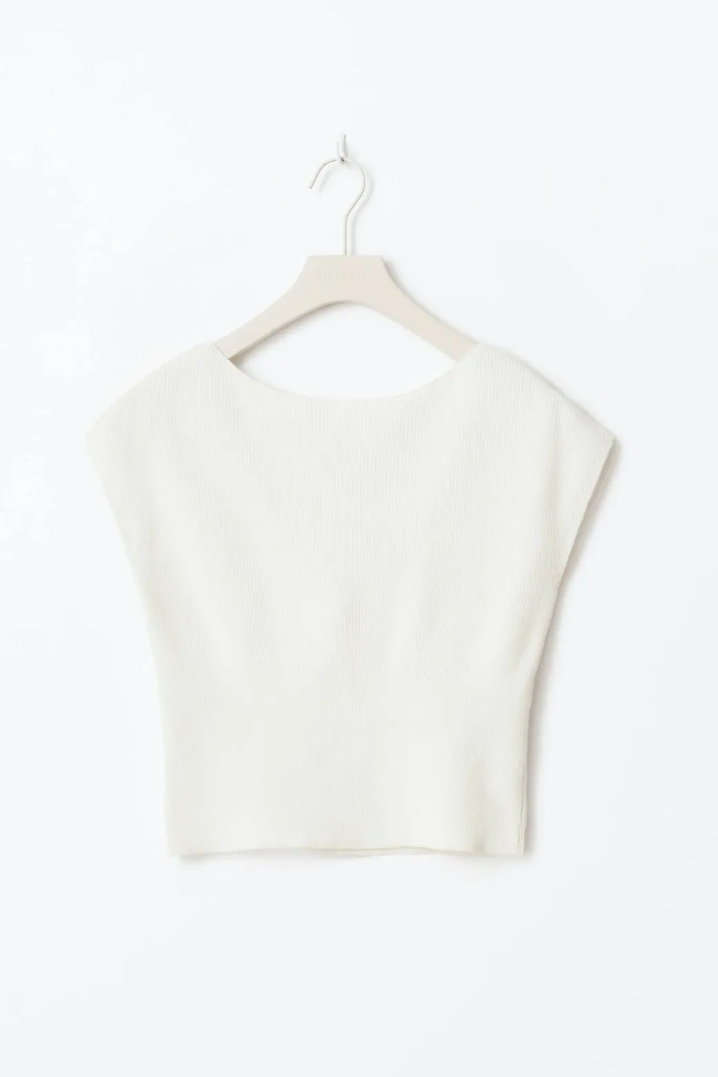 Y knitted rib top