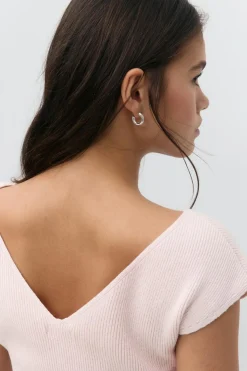 Y knitted rib top