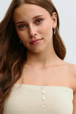 Y knitted tube top