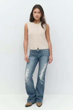 Y knitted vest