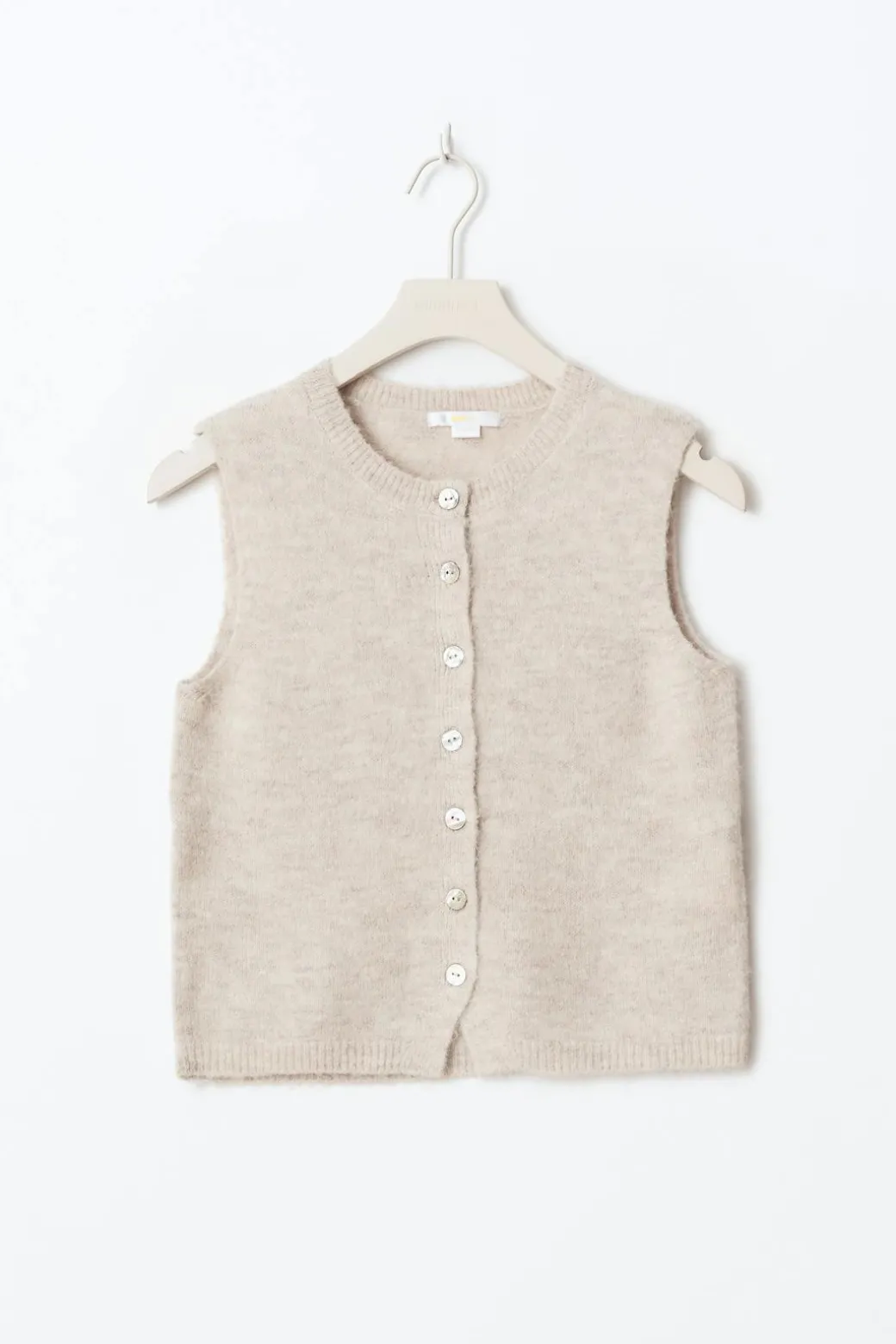 Y knitted vest