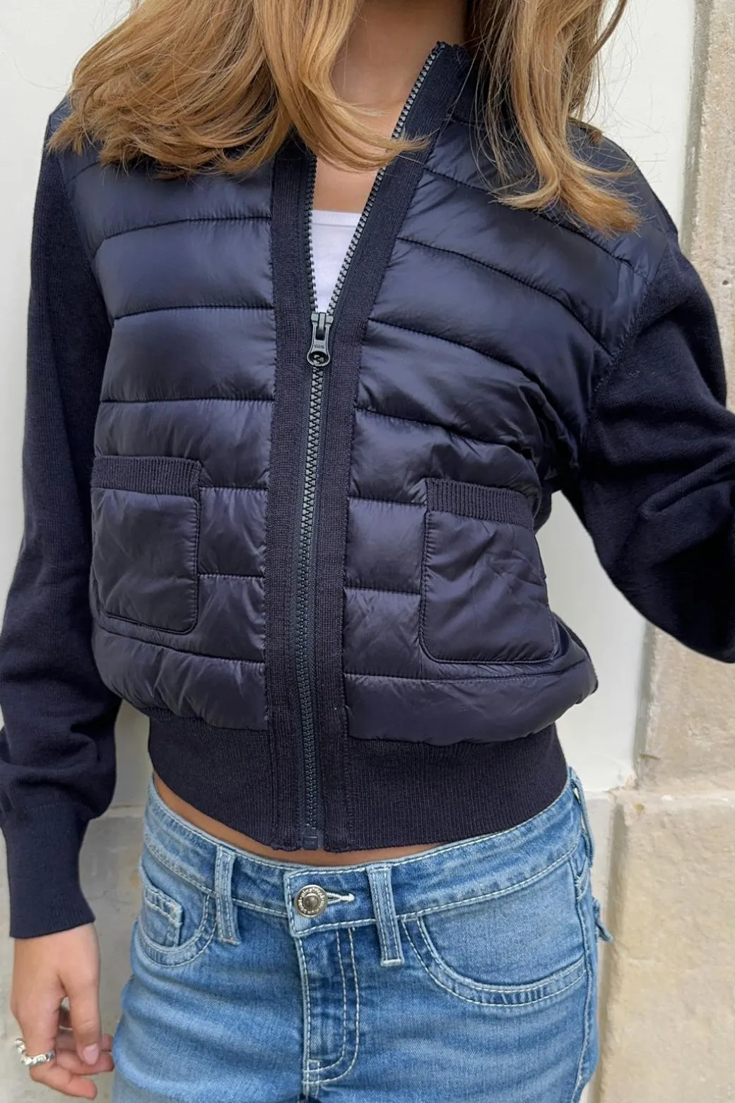 Y lightweight rib jacket