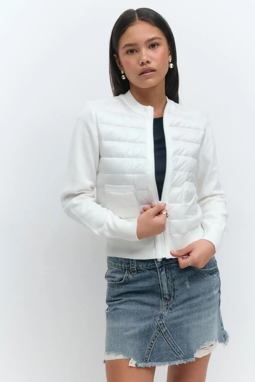 Y lightweight rib jacket