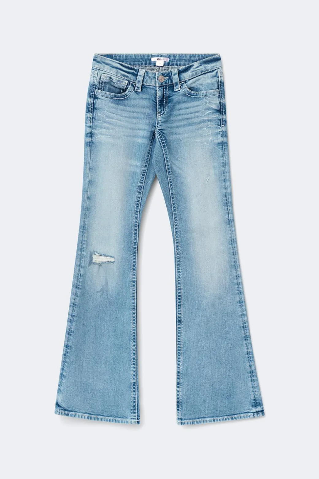 Y one knee destroy jeans