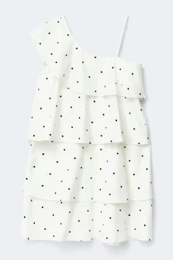 Y one shoulder frill dress