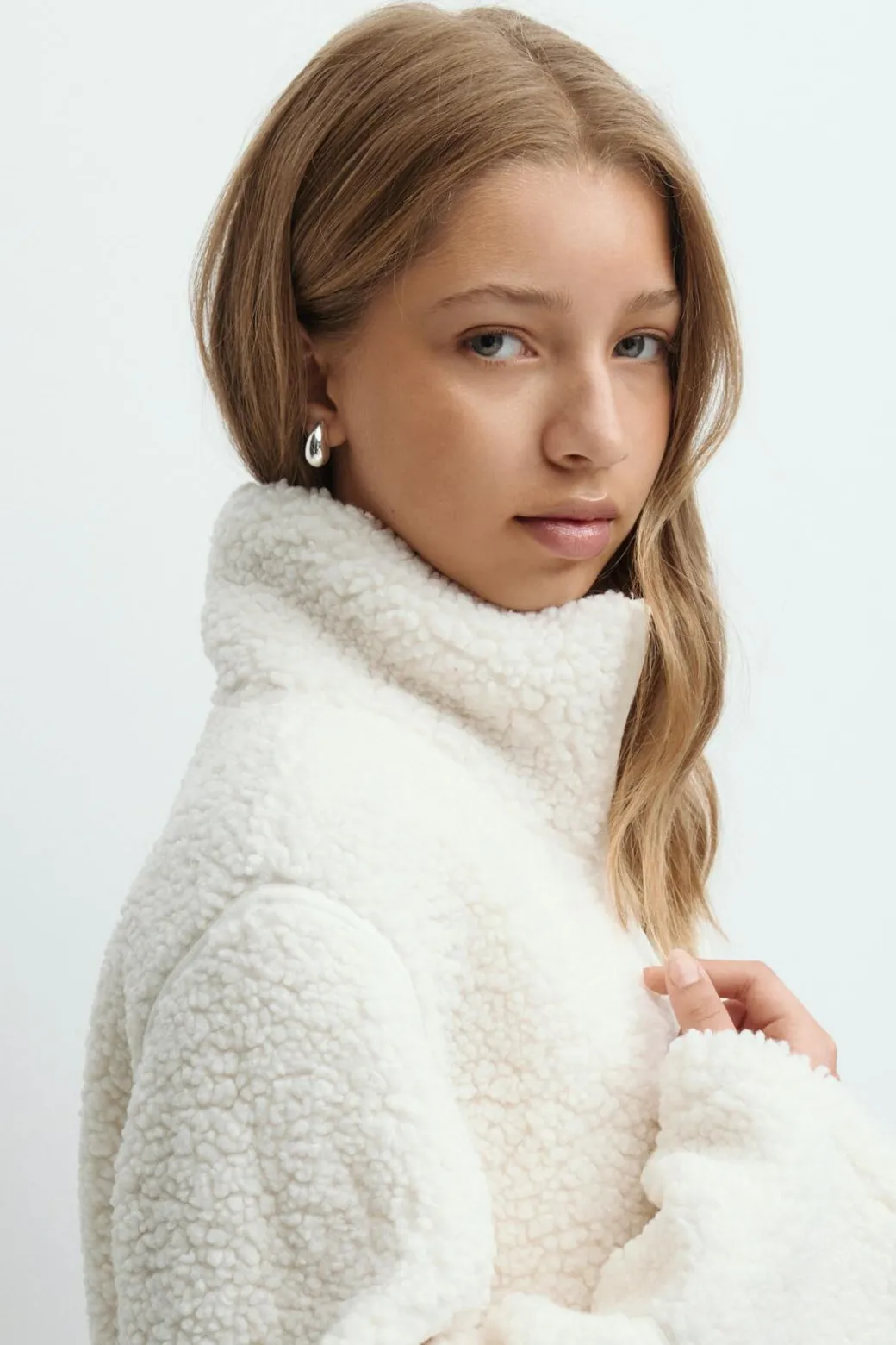 Y pile zip jacket