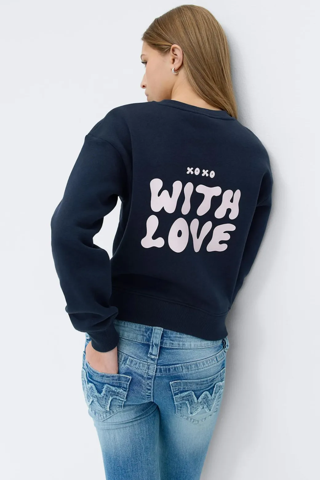 Y printed sweater