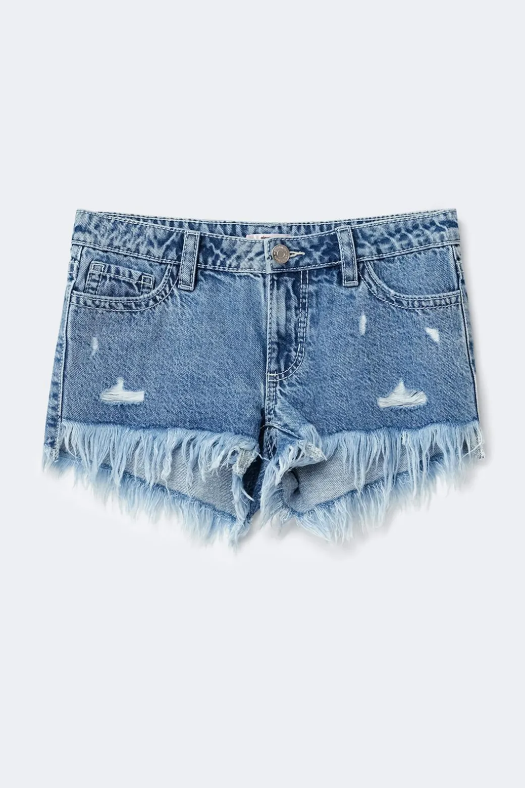 Y ripped g-low denim shorts