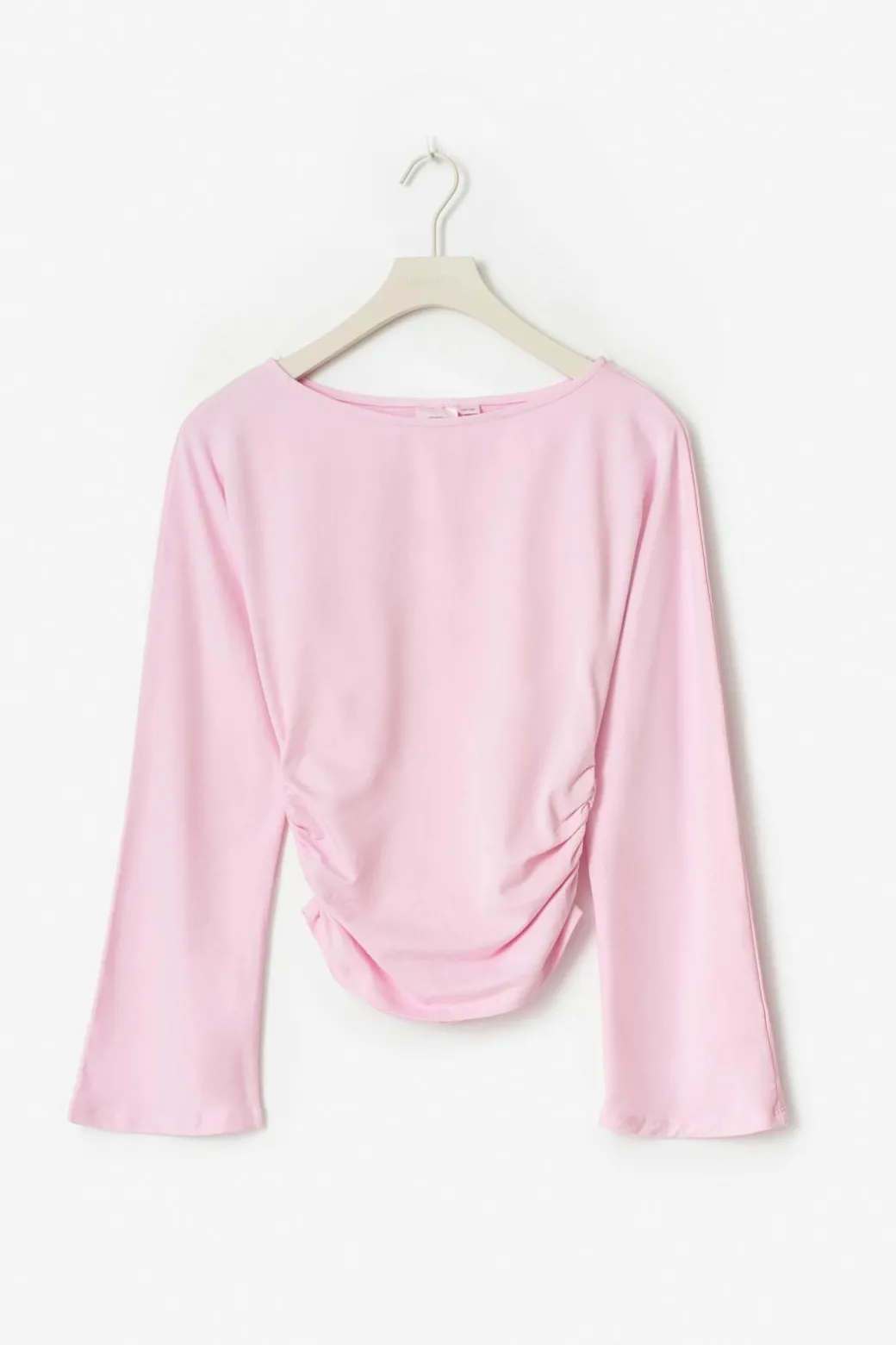 Y ruched long sleeve top