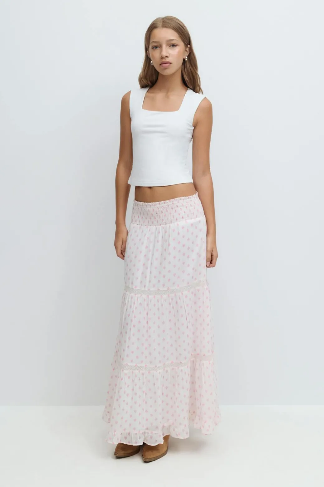 Y scandi maxi skirt
