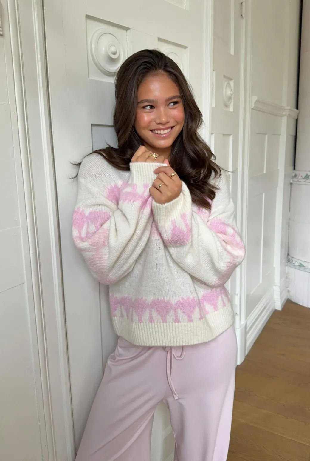 Y ski knitted sweater