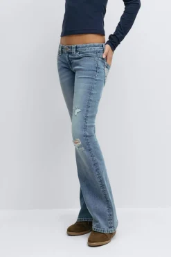 Y sparkle low flare jeans