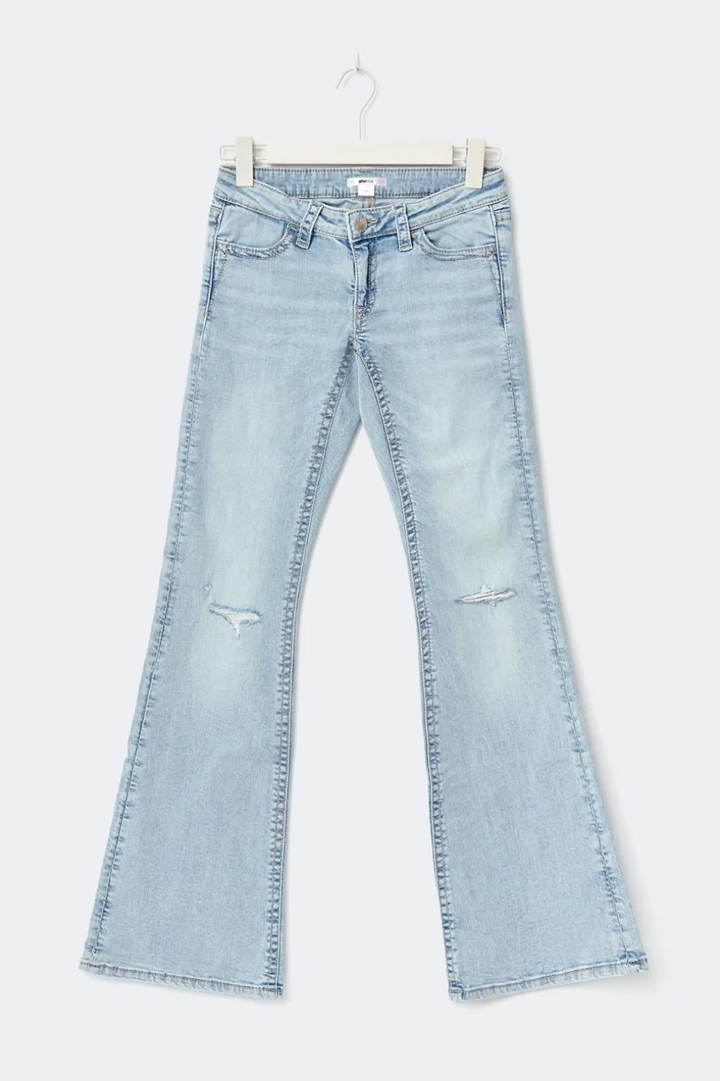 Y sparkle low flare jeans
