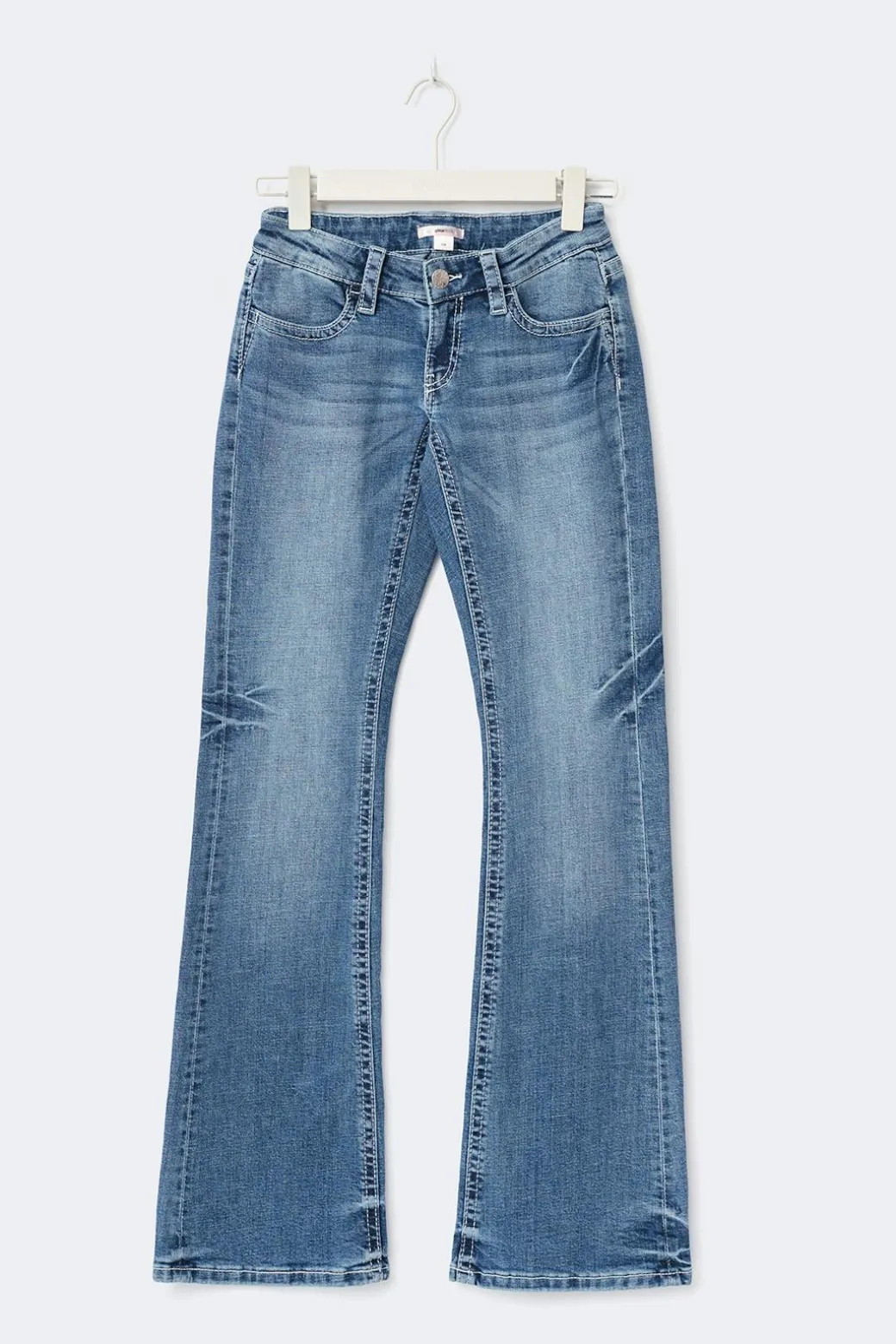 Y sparkle low flare jeans