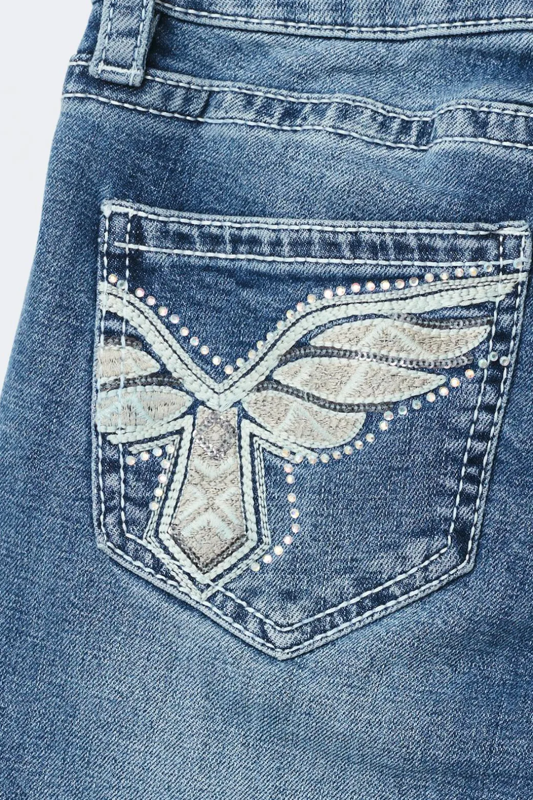 Y sparkle low flare jeans