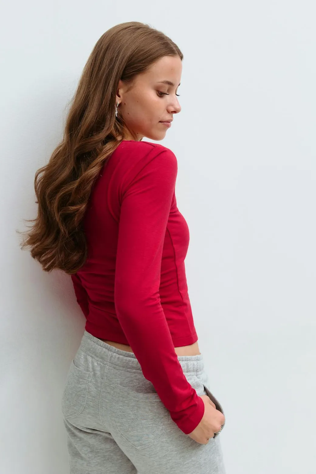 Y square neck top