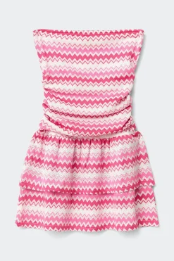 Y stripe bandeau dress