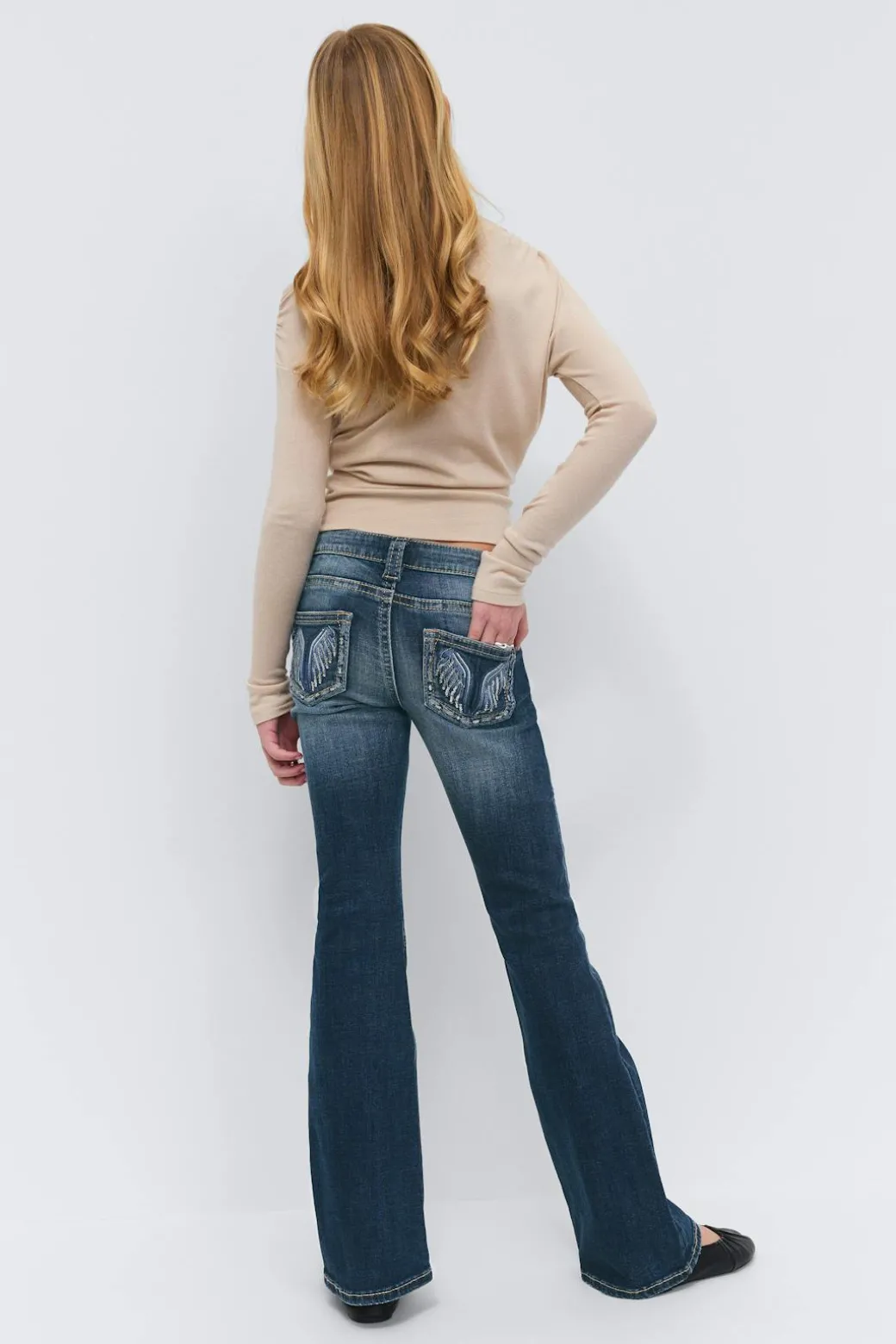 Y too messy flare jeans